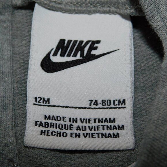 NIKE JUST DO IT Baby 12M Gray Multicolor One Piece Coverall outfit - Picture 3 of 11